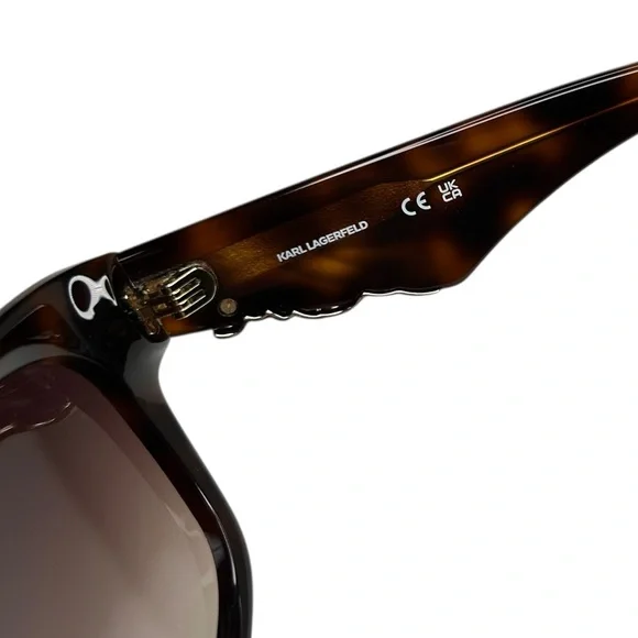 KARL LAGERFELDKL616S Cut Out SignatureSunglasses - Tortoise Shell + Gold